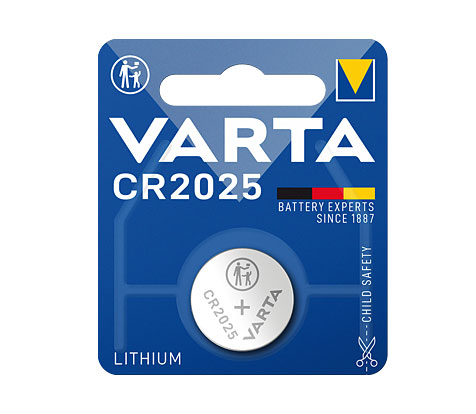 Varta Professional Electronics Knopfzelle Lithium / 3,0 V / 165 mAh / 2025 / CR2025 - 1er Blister