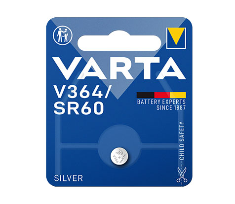 Varta Professional Electronics Knopfzelle Silberoxyd / 1,55 V / 17 mAh / SR621 / SR21SW / 364/363 / SR60 / V364 - 1er Blister