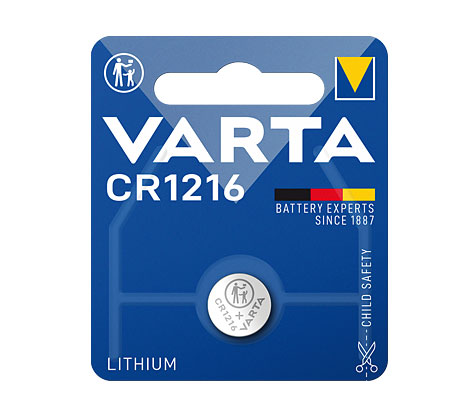 Varta Professional Electronics Knopfzelle Lithium 3,0 V / 27 mAh / 1216 / CR1216 - 1er Blister