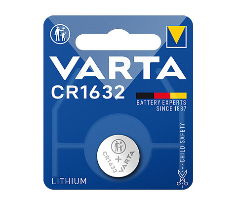 Varta Professional Electronics Knopfzelle Lithium 3,0 V / 137 mAh / 1632 / CR1632 - 1er Blister