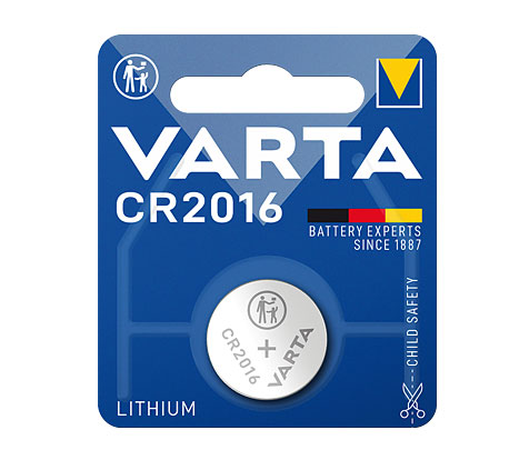 Varta Professional Electronics Knopfzelle Lithium 3,0 V / 87 mAh / 2016 / CR2016 - 1er Blister