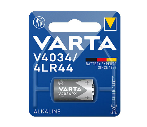 Varta Electronics Alkaline Special Fotobatterie 6V / 170 mAh / 4034 / 4LR44 / 476A / A544 / V4034 - 1er Blister