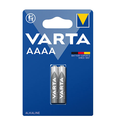 Varta Alkaline Professional Electronics Mini Spezial Batterie Mini / 1,5V / 620 mAh / LR8D425 / LR61 / AAAA - 2er Blister