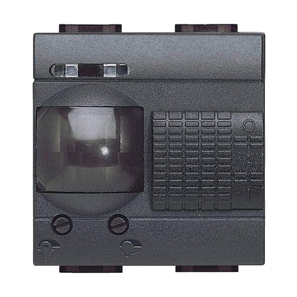 BTicino LivingLight UP Bewegungsmelder 2-Modulig / Passiv-Infrarot / 105 ° / Anthrazit