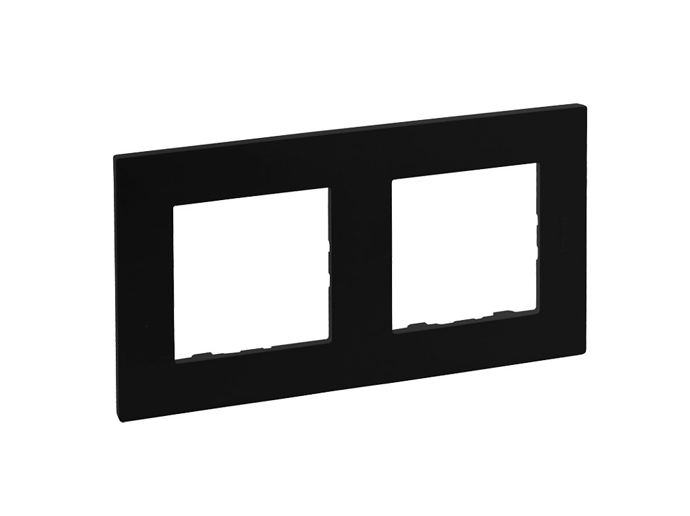 Legrand Niloe Step Abdeckrahmen 2-fach / Schwarz