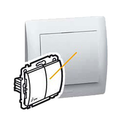 Legrand Galea FR UP Einsatz Doppel Wechselschalter / ultraweiß 
