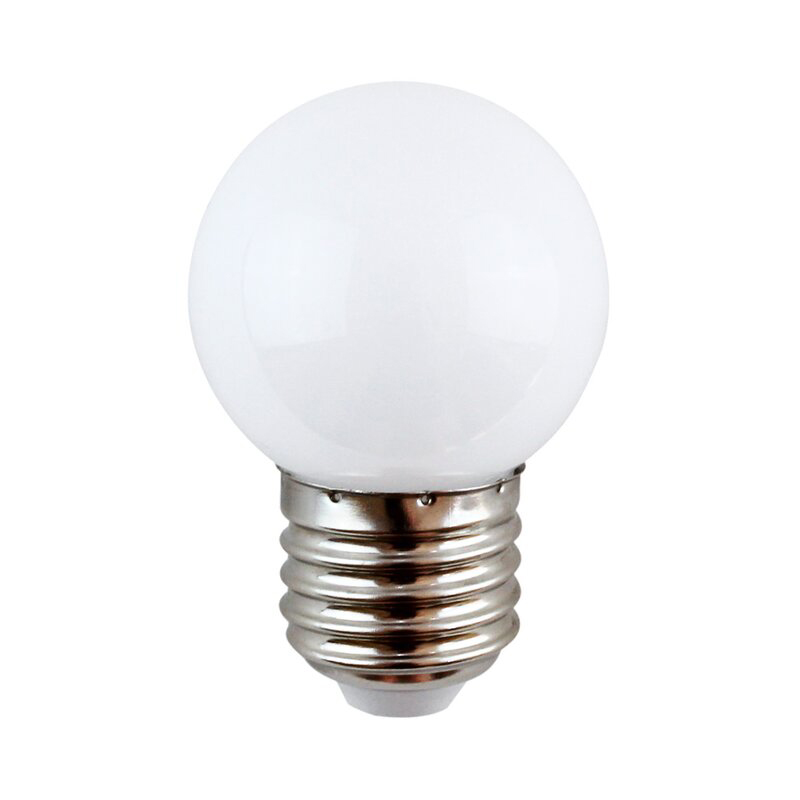 LED Kugellampe 50 Lumen / 0,8 W / E27 / 220-240V / 3.000 K /  Warmweiß opal