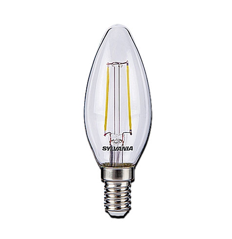 LED Filament Kerzenlampe ToLEDo Retro / 250 Lumen / 2,5W / E14 / 230V / 300° / 2.700K / 827 Warmweiß