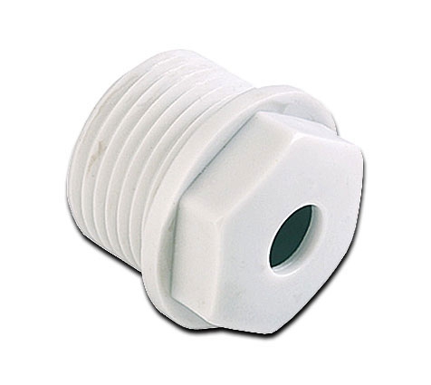 AGRO Würgenippel Kunststoff / M16 x 1,5 / mit Bohrung Sechskant / Kabel Ø 5.0-10.8 mm
