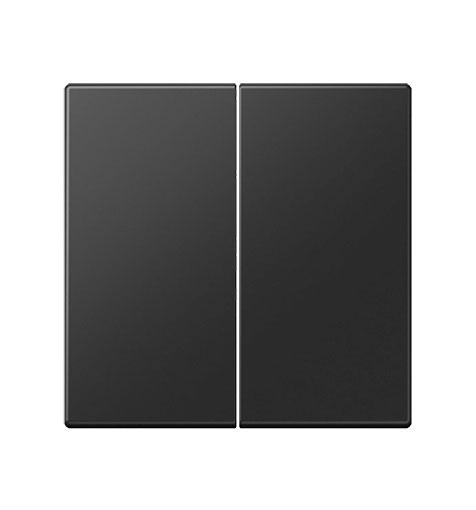 Wippe 2-fach Duroplast / Graphitschwarz lackiert / Serie LS