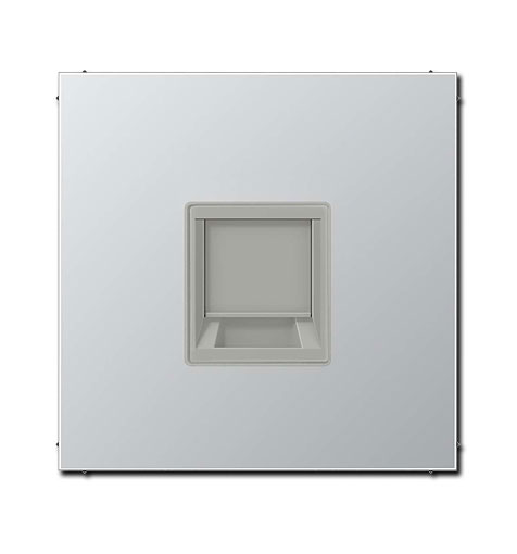 Jung Abdeckung f. Modular-Jack 1fach WE (AMP, Radiall) (Aluminium) Serie LS