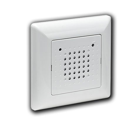 UP-Elektronik-Gong 120 / 8-12V AC/DC / 0,280 A / 17 polyphone Klingeltöne / 2-fach Rufunterscheidung / polarweiß