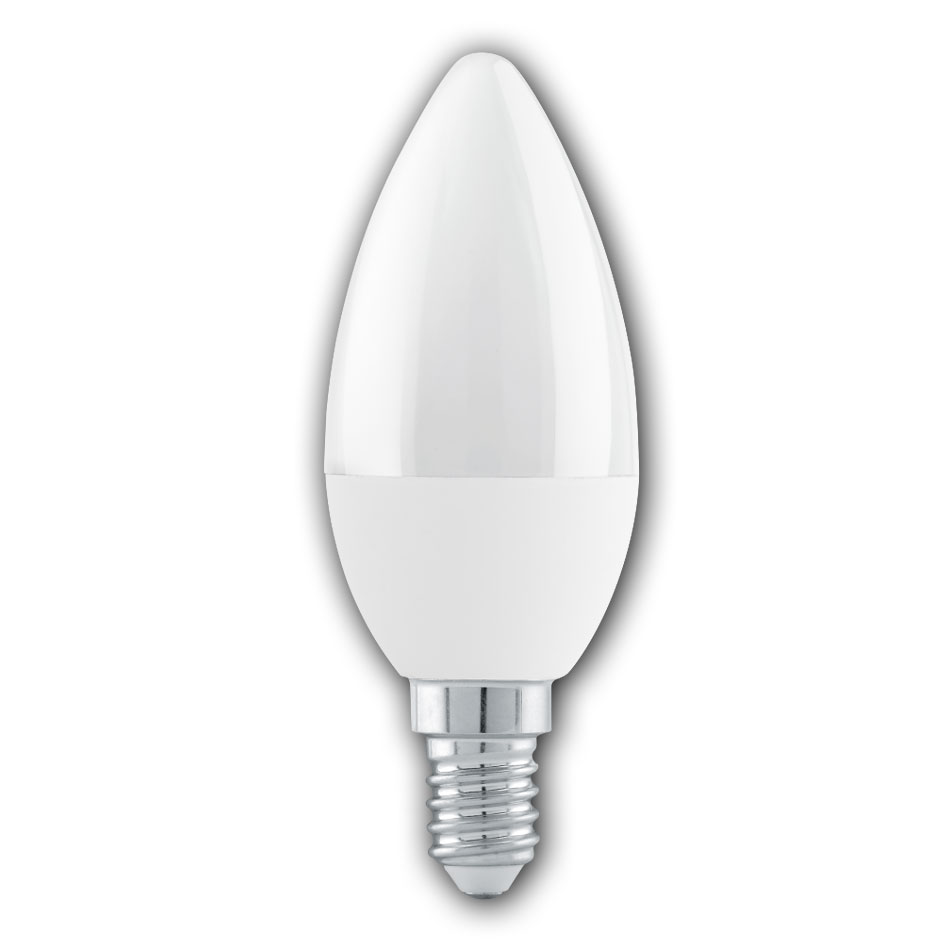 LED Kerzenlampe C37 / 470 Lumen / 4,9 W / E14 / 220-240V / 3.000 K / Warmweiß mit Stufendimmer