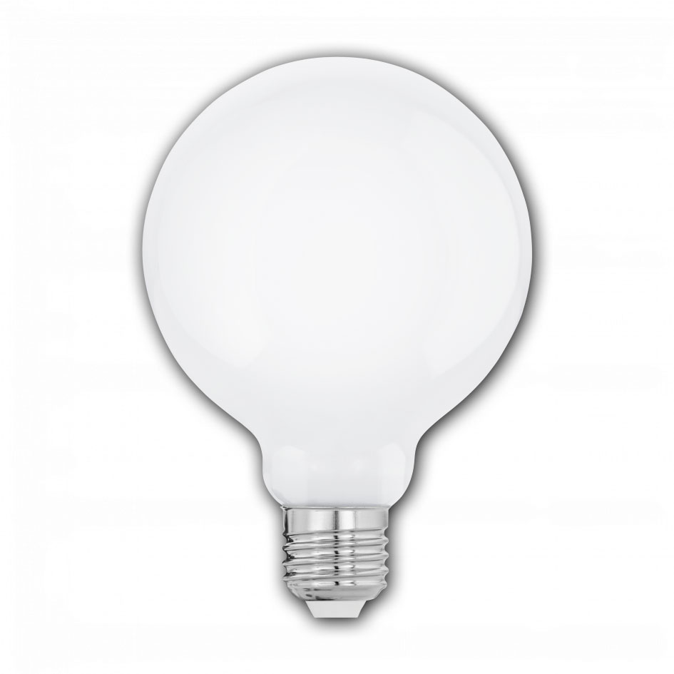 LED Filament Globelampe G95 / 806 Lumen / 7W / E27 / 360° / 220-240V / 2.700K / Warmweiß opal