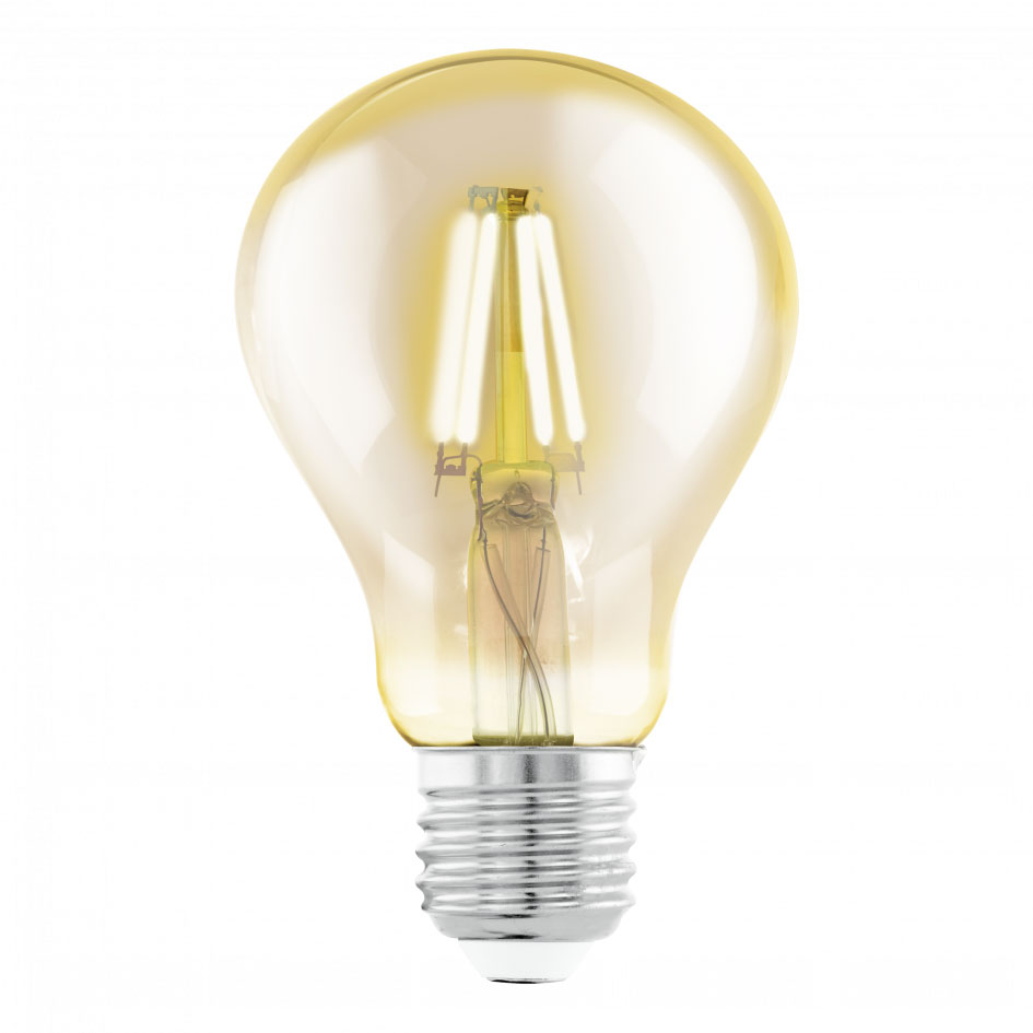 LED Filament Glühlampe Vintage Amber A75 / 350 Lumen / 4W / E27 / 220-240 V / 2.200 K / Warmweiß