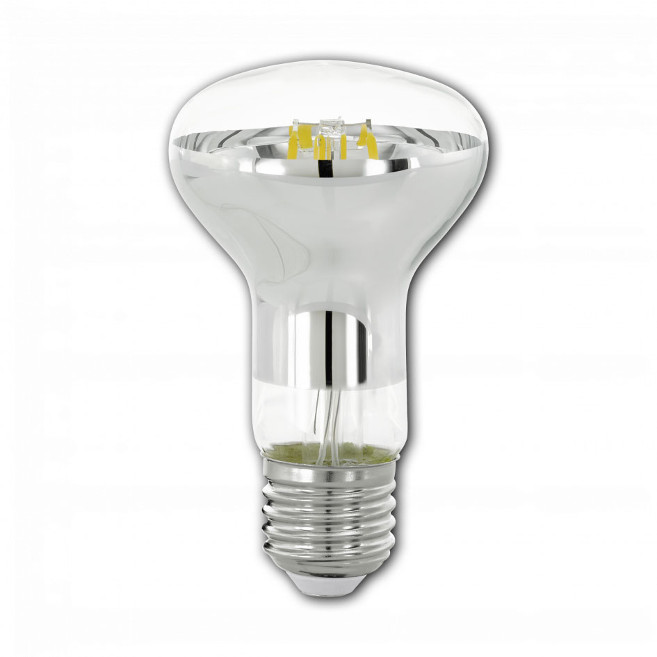 LED-Filament-Reflektorlampe R63 / 470 Lumen / 5,5W / E27 / 230V / 2.700 K / Warmweiß dimmbar