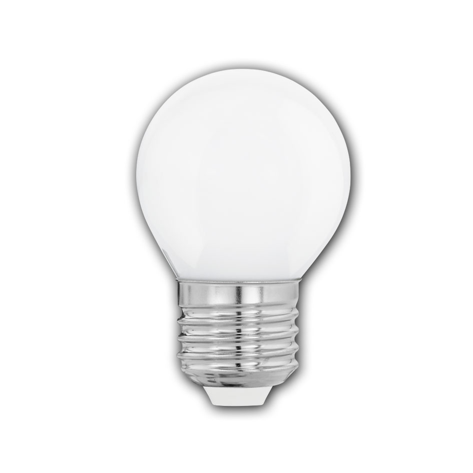 LED Filament Kugellampe G45 / 470 Lumen / 4W / E27 / 220-240V / 360° / 2.700K Warmweiß