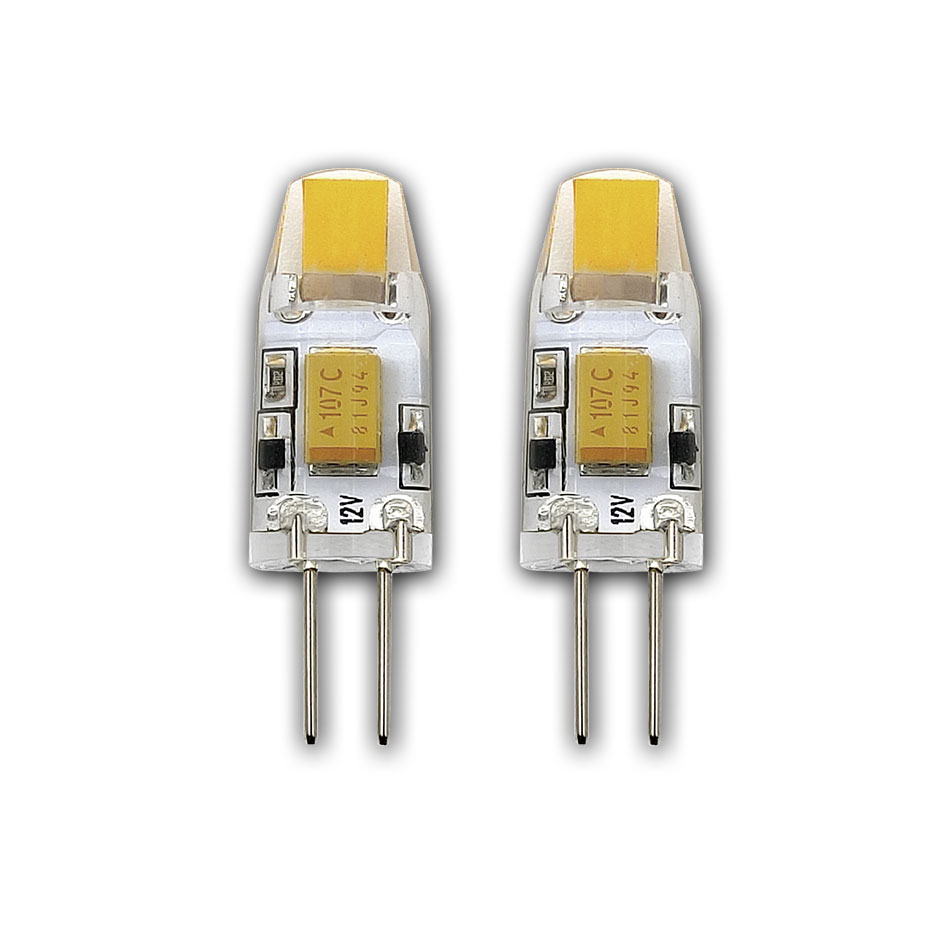 2er Packung LED NV Stiftsockellampen / 200 Lumen / 1,8W / G4 / 2.700 / ww dimmbar