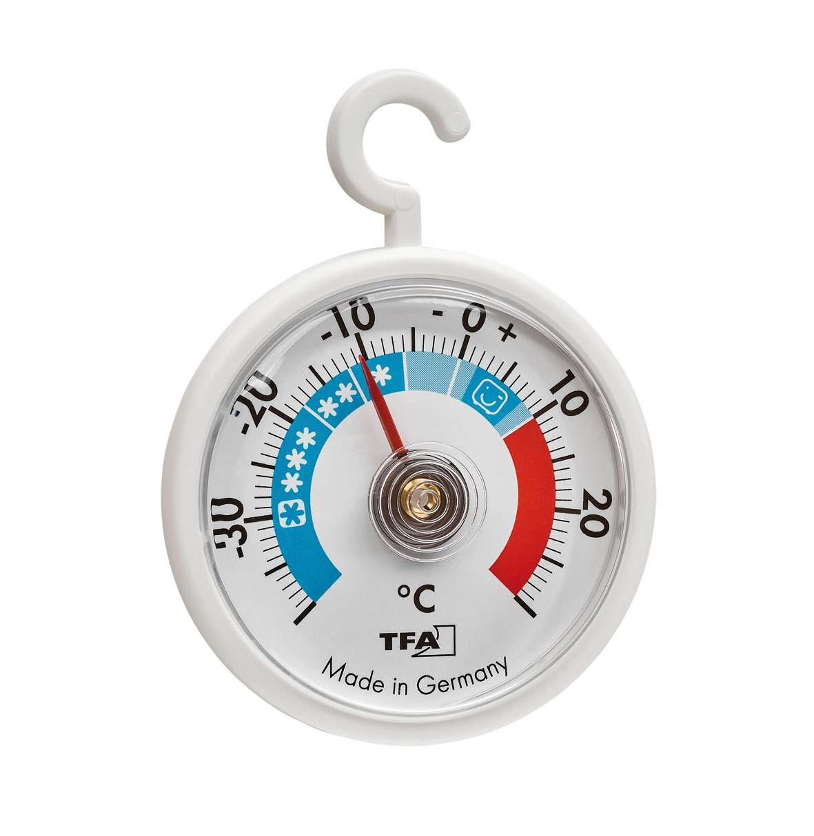 Kühlschrankthermometer rund weiß