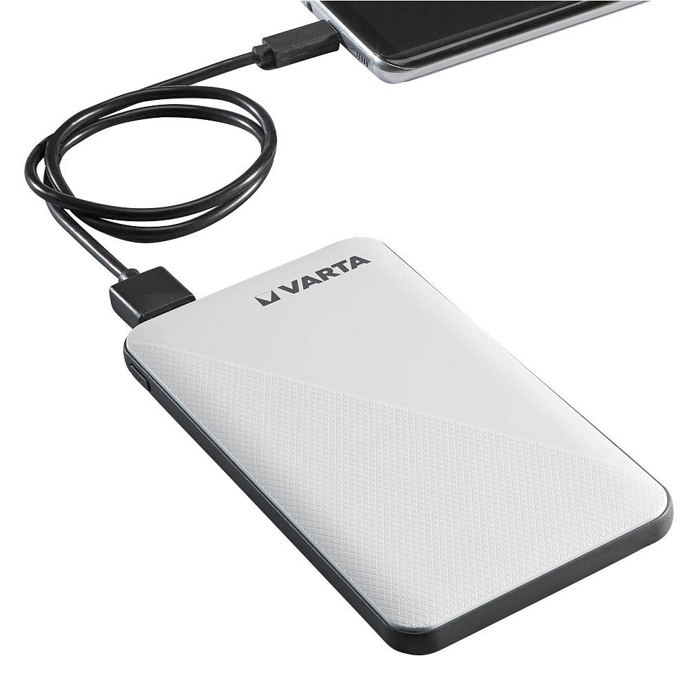 Varta Power Bank Energy 5.000 mA / 3,7V / mit 50cm Micro USB-Ladekabel