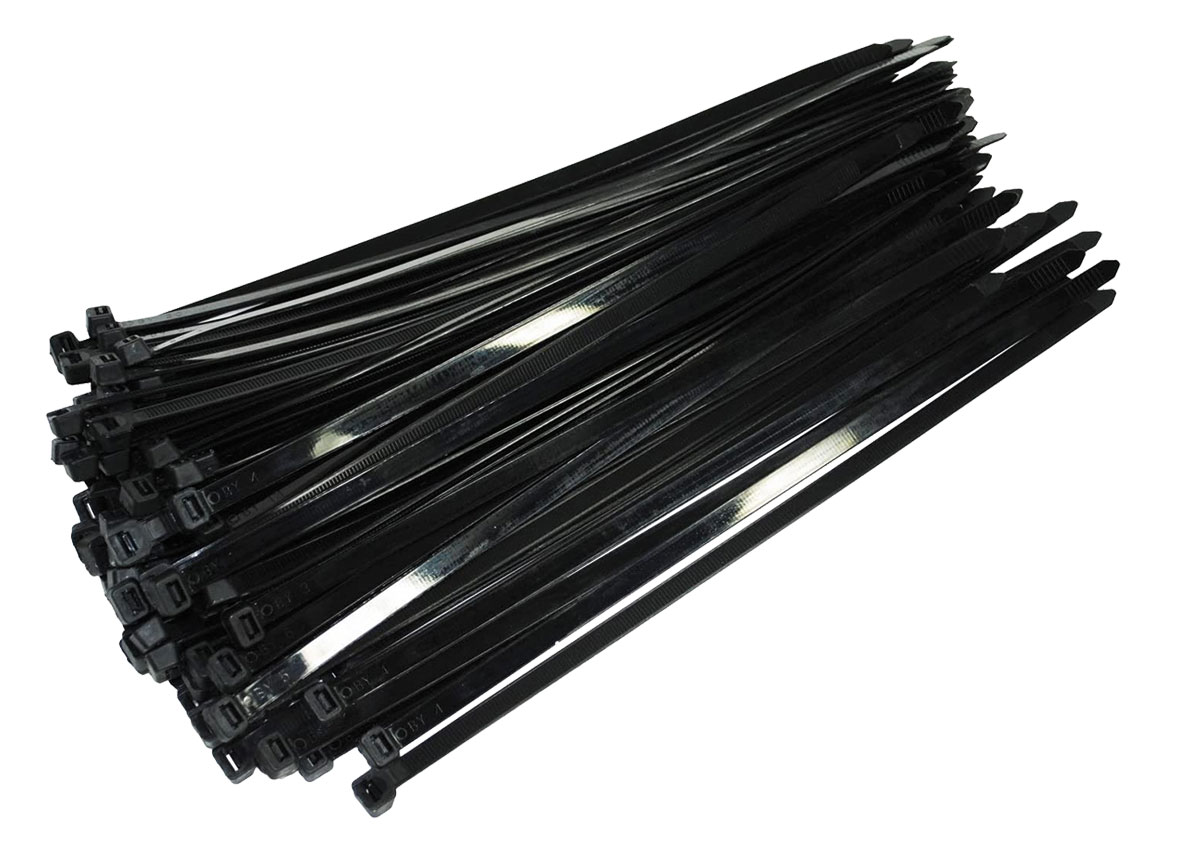 Kabelbinder 165x2,5 / schwarz / 100 Packung