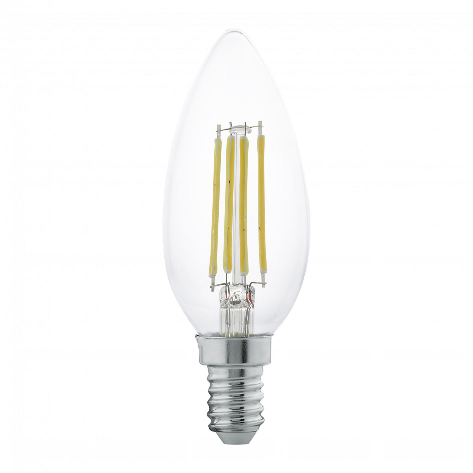 LED-Filament-Kerzenlampe C35 / 350lm / 4W / E14 / 220-240V / 2.700K / ww klar