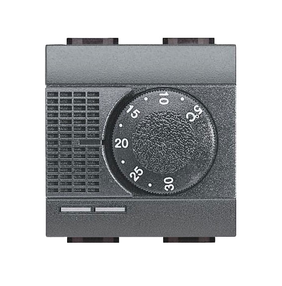 Bticino Livinglight Elektronischer UP Raumthermostat 230V KLIM anthrazit