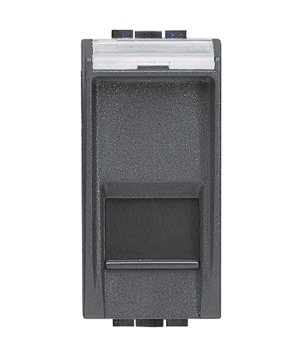 Bticino LIVINGLIGHT Datendose RJ45 CAT6A STP / anthrazit