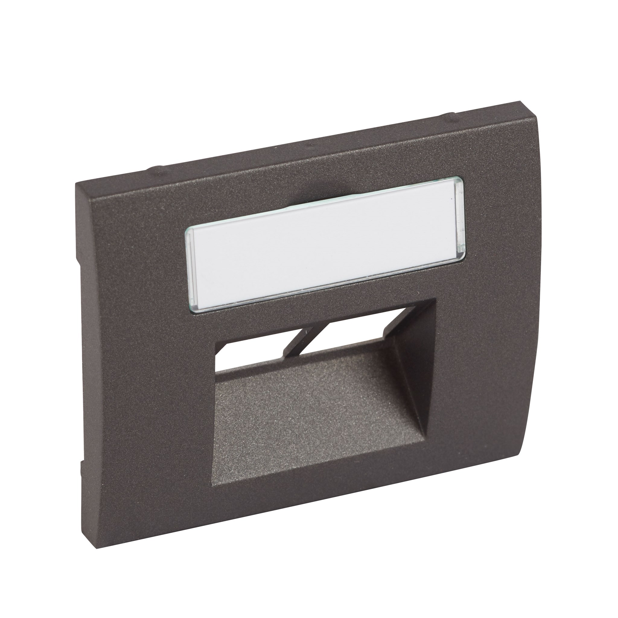 Legrand Galea Life Abdeckung Datendose mit Beschriftungsfeld Dark Bronze
