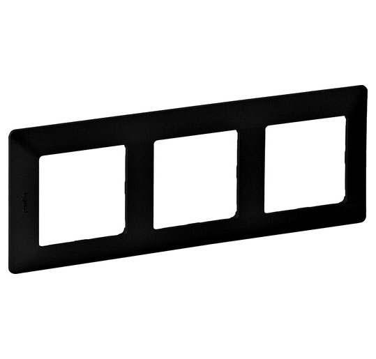 Legrand Valena Life UP Rahmen 3-fach / Schwarz