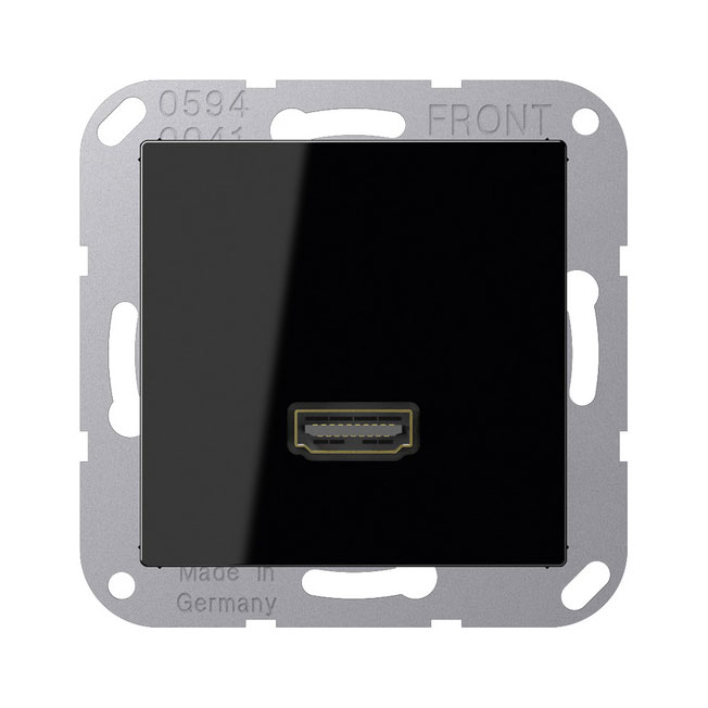 Jung Multimedia-Anschlusssystem HDMI / Serie A / schwarz