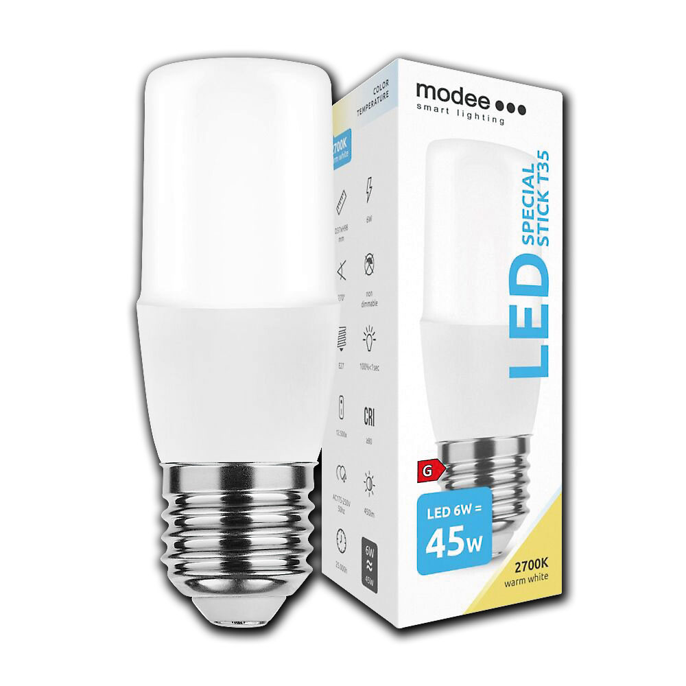 LED Special Stick T35 / 450lm / 6W / E27 / 220-240V / 2.700K ww