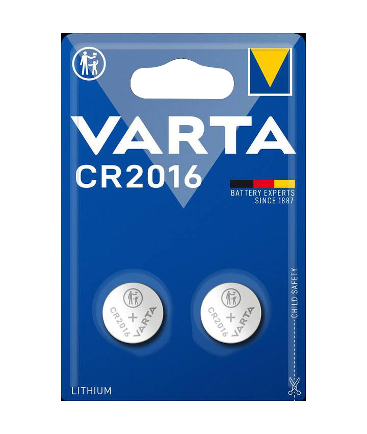 Varta Professional Electronics Knopfzelle Lithium 3,0 V / 90 mAh / 2016 / CR2016 - 2er Blister