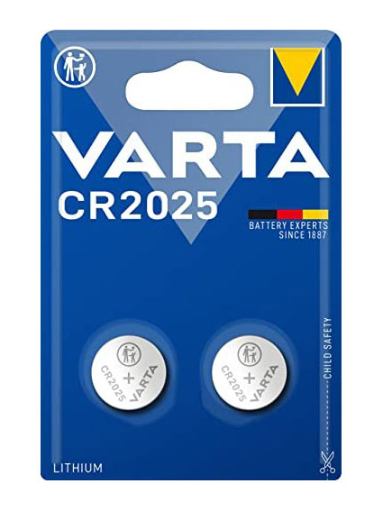 Varta Professional Electronics Knopfzelle Lithium / 3,0 V / 165 mAh / 2025 / CR2025 - 2er Blister