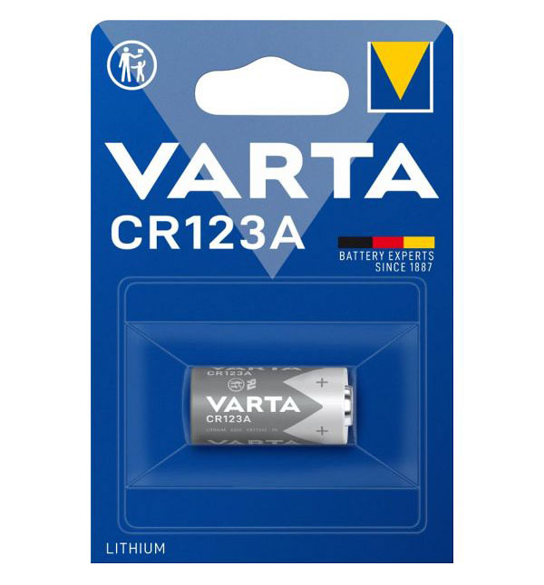 Varta Lithium Cylindrical Fotobatterie 3V / 1.430 mAh / CR17345 / V6205 / 123 / CR123A - 1er Blister