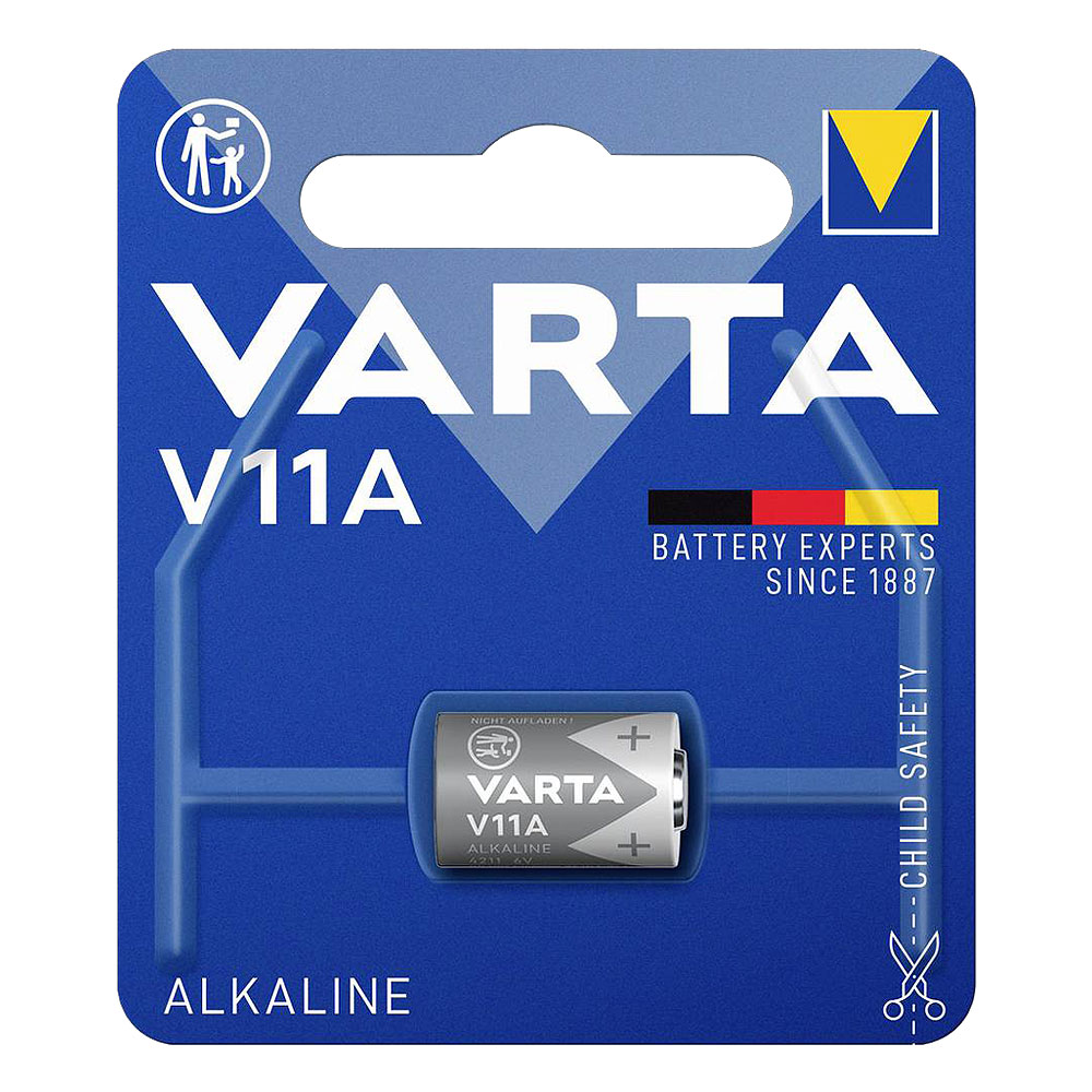 Varta Alkaline Electronics Batterie / 6V / 38 mAh / 11A / A11/E11 / MN11 / V11A - 1er Blister