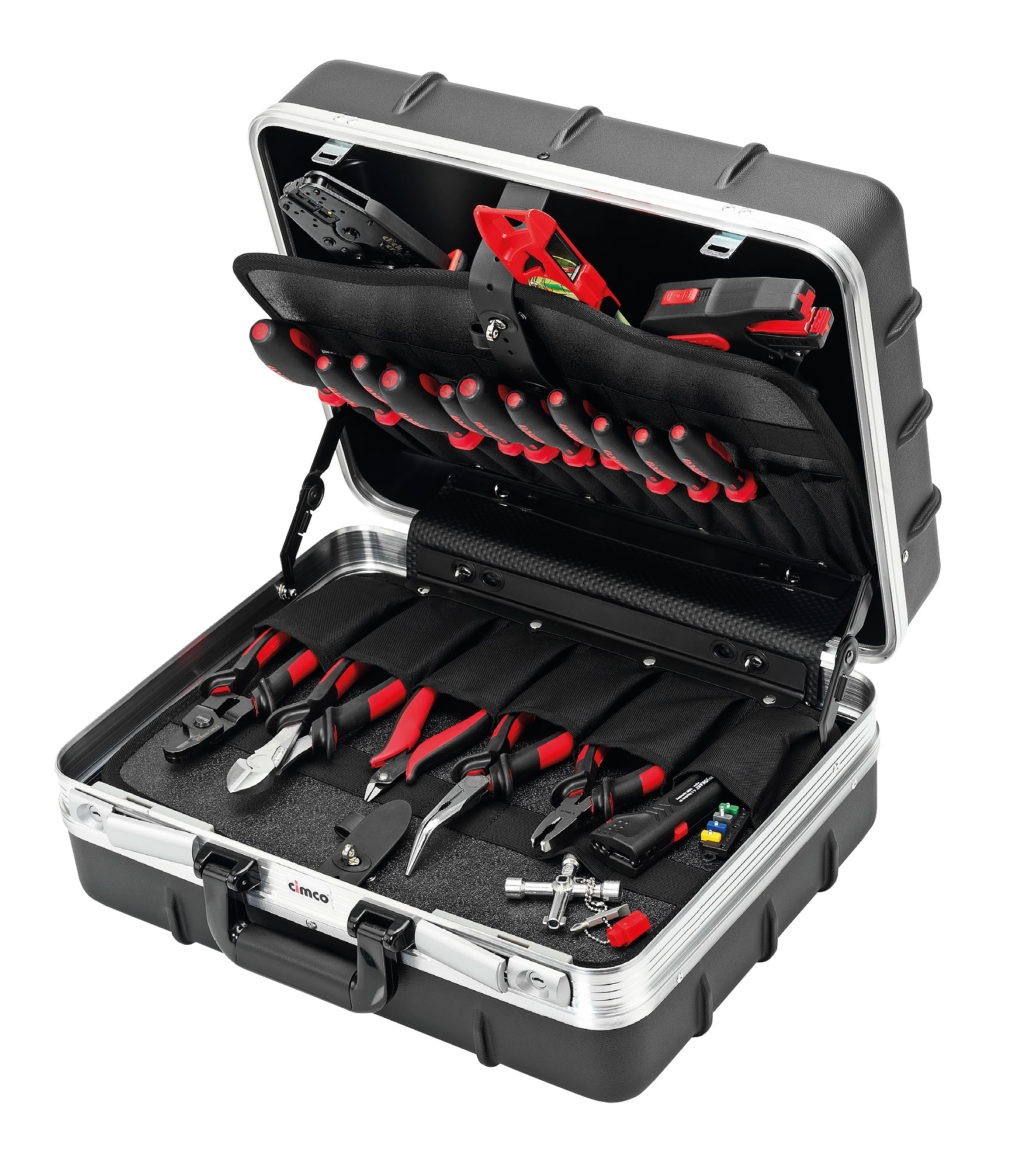 Cimco Technikerkoffer Industrie inkl. 22 Elektriker-Werkzeugen