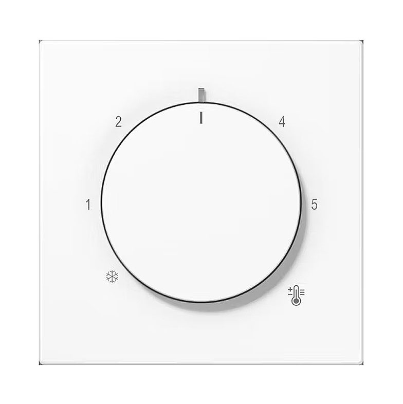 Jung Abdeckung für Thermostat / Serie A / Thermoplast / Alpinweiß