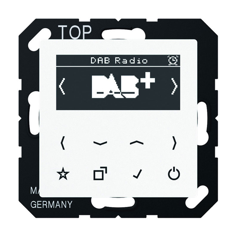 Jung UP Smart Radio DAB+ / Alpinweiß