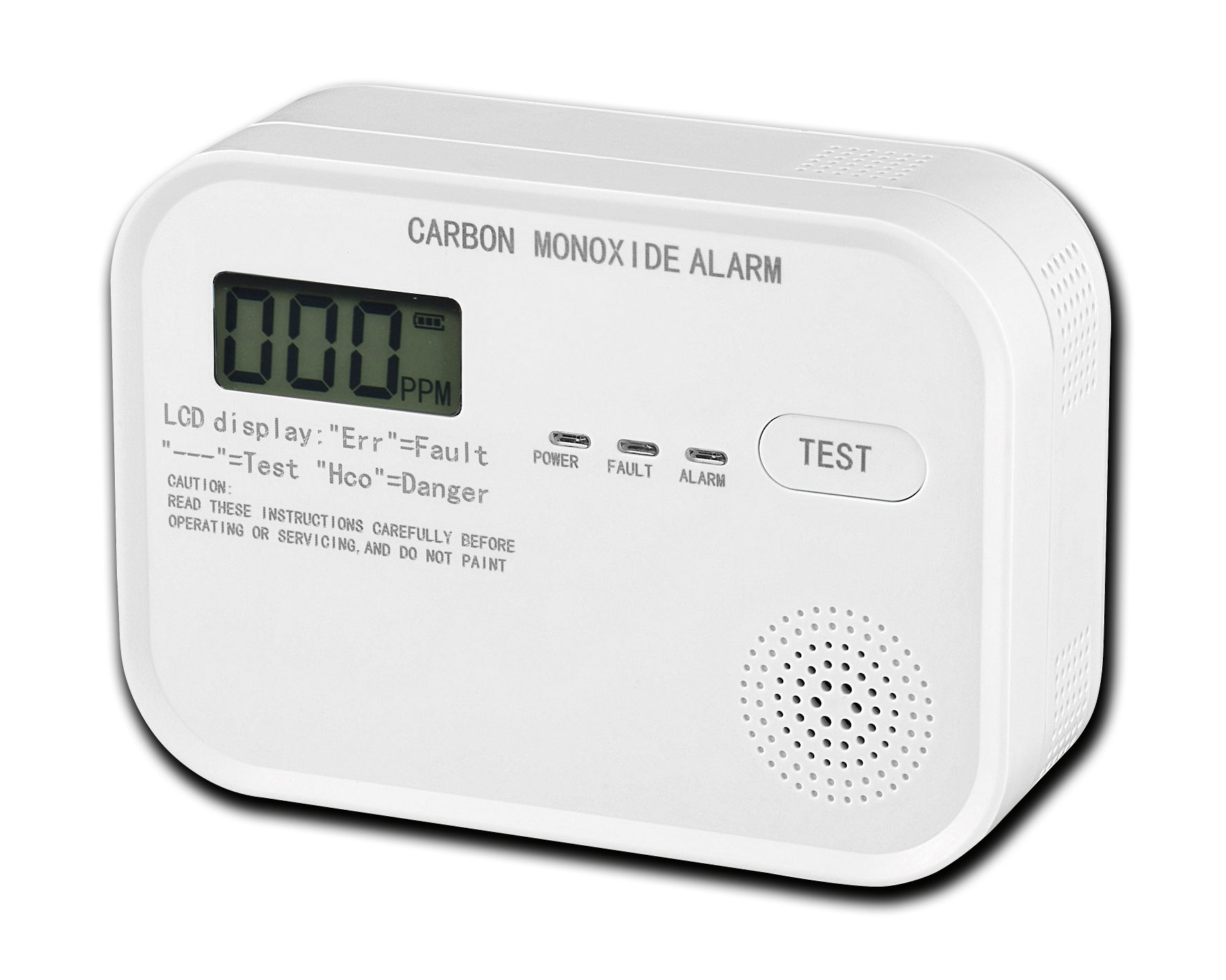 Kohlenmonoxid Melder CT-KM107 / 85dB / mit Thermometer / EN 50291 zertifiziert
