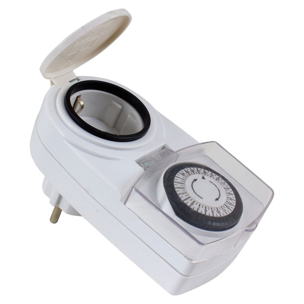 Zeitschaltuhr außen IP44 / 30 min / weiß
