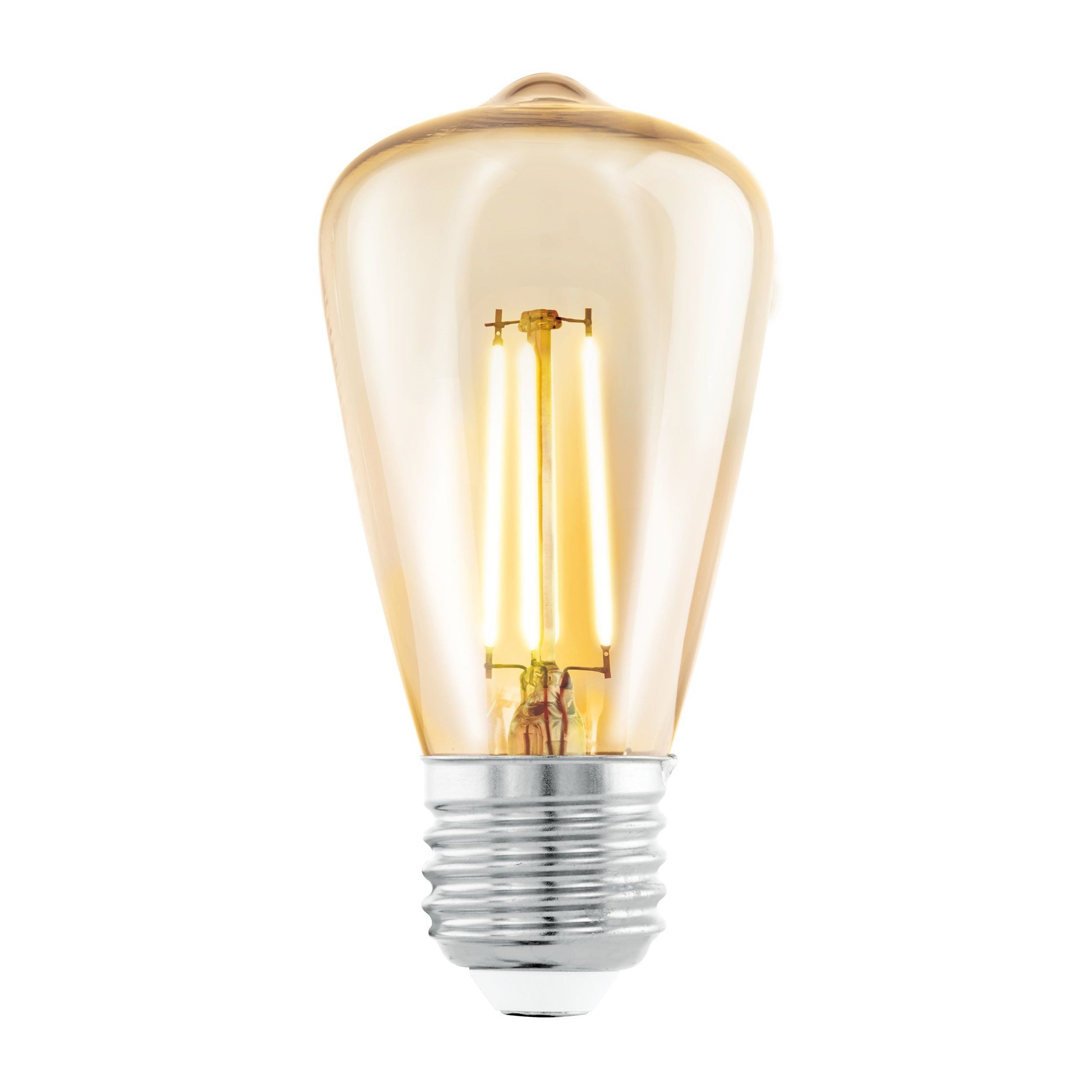 LED-Filament Birne Amber ST48 / 270lm / 4W / E27 / 220-240V / 2.200K / ww