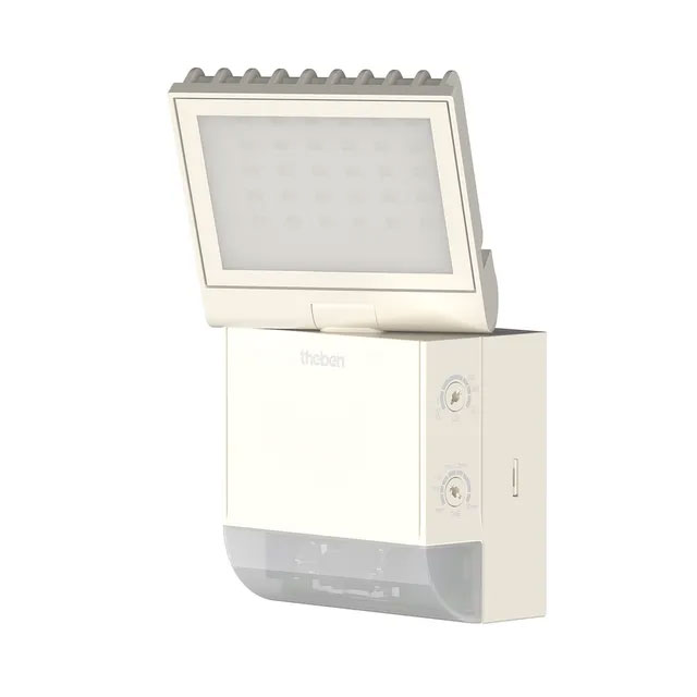 LED-Strahler theLeda 1-flammig weiß / 900 lm / 8,5W / 4.000K / IP55 / mit Bewegungsmelder / dreh- und schwenkbar