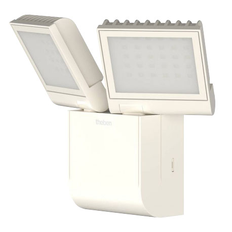 LED-Strahler 2-flammig weiß / 2x900 lm / 17W / 230 V / 4.000K / IP55 / dreh- und schwenkbar