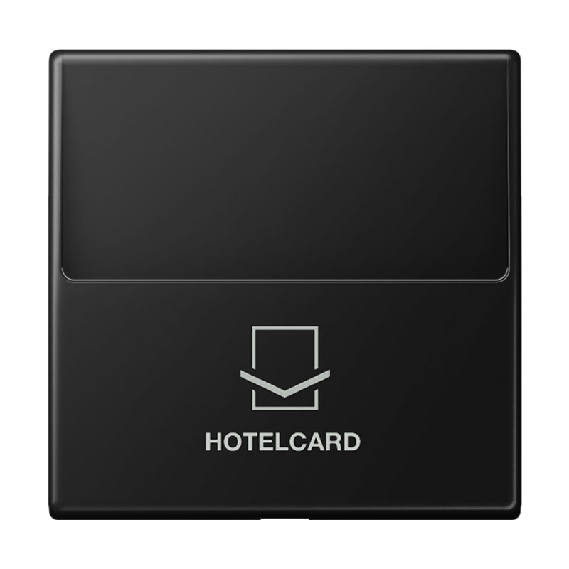 Jung Hotelcard-Schalter (ohne Taster-Einsatz) / graphitschwarz matt