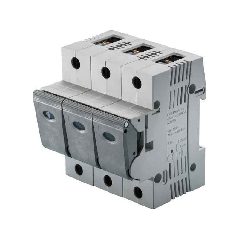 D02-Lasttrennschalter E1041881 / 3-polig / 20A / 400VAC / inkl. Passhülsen u. Sicherungen