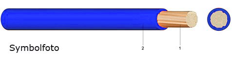 PVC-Aderleitung H07V-K(Yf) 10 bl / 50 Meter Bund