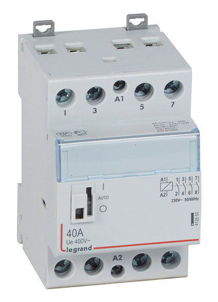 Legrand CX3 Schütz 230V / 40A / 4 Schliesser / mit Handschalter / IP2X