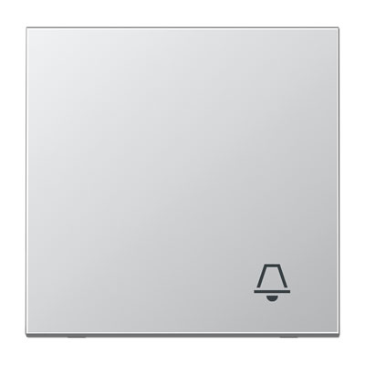 Wippe Serie LS mit Symbol Klingel / 70 x 70 mm / Aluminium