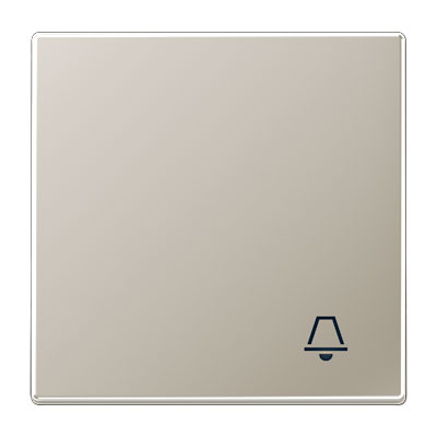 Wippe Serie LS mit Symbol Klingel / 70 x 70 mm / Edelstahl